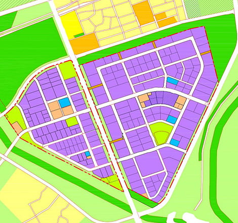 용도별구획 평면도